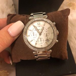 Michael Kors Parker Silver Watch